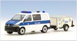 Gespann Bundespolizei: VW T6 Halbbus Diensthundeführerkraftwagen "27 901" mit Hundetransportanhänger