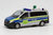 MB Vito Polizei Flagge GRÜN Schlussfahrzeug Kolonne Eskorte Begleitfahrzeug BUSCH 51100-159