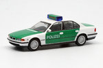 BMW 7er (E38) Polizei Werttransportbegleitung weiß/grün Nordrhein-Westfalen NRW Kolonnenfahrzeug
